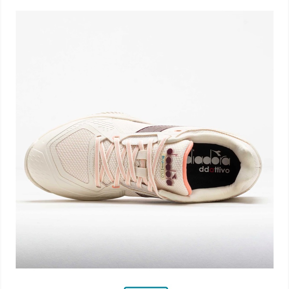 Diadora Blushield Torneo 3 AG Womens Clay Tennis Shoe size 7.5 new never worn - Picture 3 of 13